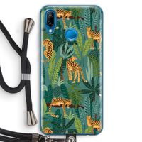 Luipaard 2: Huawei P20 Lite Transparant Hoesje met koord
