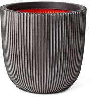 Bolbloempot - CAPI EUROPE - GROOVE NL - 43 x 41 cm - Antraciet