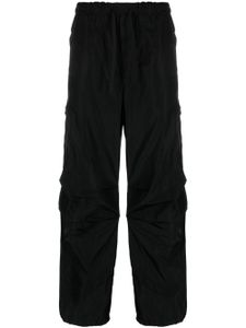 STYLAND elasticated-waist straight-leg trousers - Noir