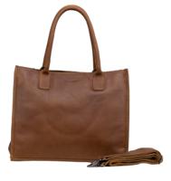 DSTRCT DSTRCT - laptoptas cognac 15,6 inch Cognac Leer Laptop tassen