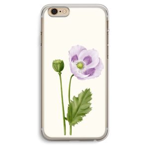 Purple poppy: iPhone 6 Plus / 6S Plus Transparant Hoesje