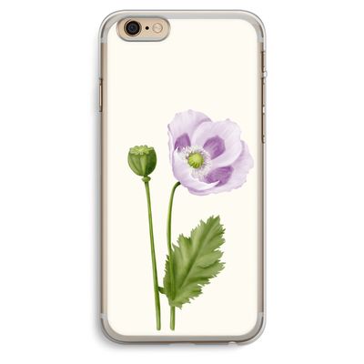 Purple poppy: iPhone 6 Plus / 6S Plus Transparant Hoesje