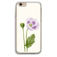 Purple poppy: iPhone 6 Plus / 6S Plus Transparant Hoesje
