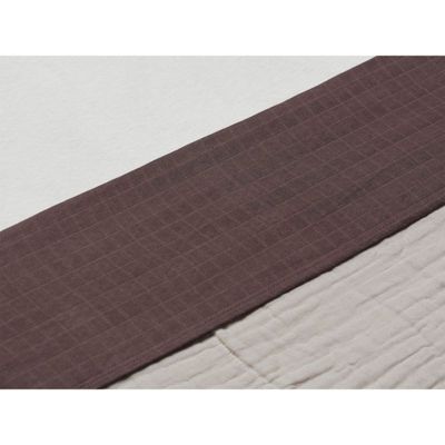 Jollein laken Wrinkled Cotton Chestnut Maat