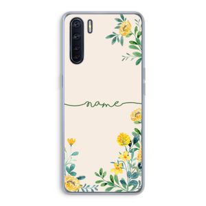 Gele bloemen: Oppo A91 Transparant Hoesje