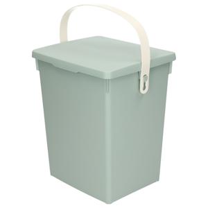 Excellent Houseware Gft afvalbakje voor aanrecht - 5,5L - klein - mintgroen - afsluitbaar - compostbakje   -