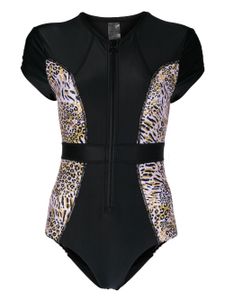 Duskii maillot de bain à imprimé léopard - Noir