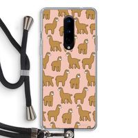 Alpacas: OnePlus 8 Transparant Hoesje met koord