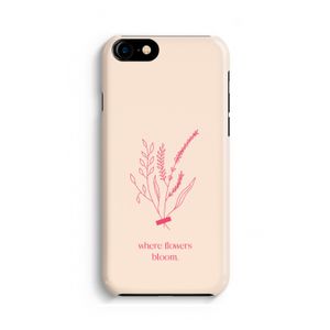 Where flowers bloom: iPhone 8 Volledig Geprint Hoesje