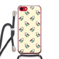 Vogeltjes: iPhone SE 2020 Transparant Hoesje met koord