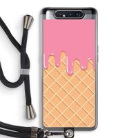 Ice cream: Samsung Galaxy A80 Transparant Hoesje met koord