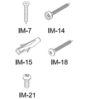 Sub Free Soft schroevenkit (ev7-14-15-18-21), chroom - thumbnail