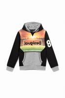 Hoodie in voetbal-stijl - BLACK - 11/12