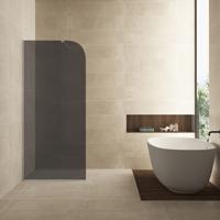 Inloopdouche Wiesbaden Curvea 90x200 cm 8 mm Nano Rookglas