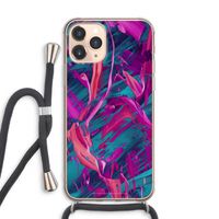 Pink Clouds: iPhone 11 Pro Max Transparant Hoesje met koord