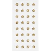 Creativ Company Strasstenen, d 8 mm, goud, 32 stuk/ 1 doos