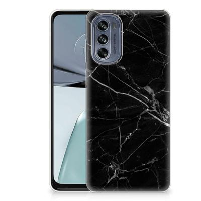 Motorola Moto G62 5G | TPU | Siliconen hoesje | Marmer Zwart - Origineel Cadeau Vader