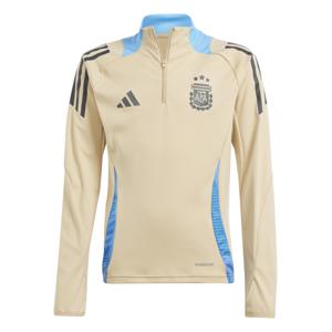 adidas Argentinië Trainingstrui 1/4-Zip 2024-2026 Kids Beige Lichtblauw Donkergrijs