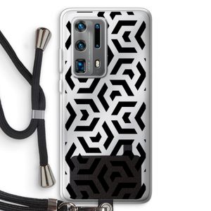 Crazy pattern: Huawei P40 Pro Plus Transparant Hoesje met koord