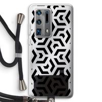 Crazy pattern: Huawei P40 Pro Plus Transparant Hoesje met koord