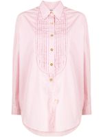 CHANEL Pre-Owned chemise à col plastron (années 1990-2000) - Rose