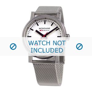 Horlogeband Mondaine BM20126 Staal 18mm