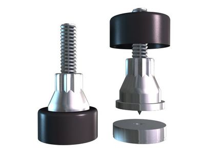Soundcare: Superspikes 1/4 Inch High-End Spikes 4 stuks - Chroom/Zwart