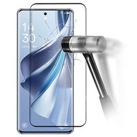 Oppo Reno10 Pro/Reno10 Pro+ Full Cover Glazen Screenprotector - Zwarte Rand - thumbnail