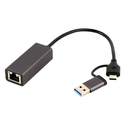 USB 2.5G Gigabit netwerk adapter, space grey