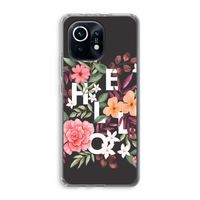Hello in flowers: Xiaomi Mi 11 Transparant Hoesje