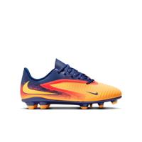 Nike Phantom 6 Low Haaland Club Gras / Kunstgras Voetbalschoenen (MG) Kids Donkerblauw Oranje Geel Rood