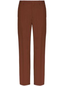 Valentino Garavani pantalon à rayures latérales - Marron