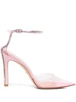 Stuart Weitzman escarpins pointus à ornements en cristal - Rose - thumbnail