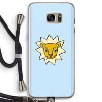 Kleine leeuw: Samsung Galaxy S7 Edge Transparant Hoesje met koord