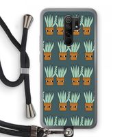 Sansevieria: Xiaomi Redmi 9 Transparant Hoesje met koord