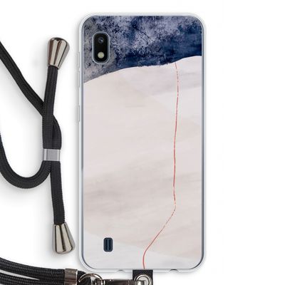 Stone White: Samsung Galaxy A10 Transparant Hoesje met koord