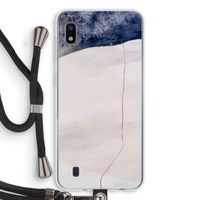 Stone White: Samsung Galaxy A10 Transparant Hoesje met koord Stone White: Samsung Galaxy A10 Transparant Hoesje met koord