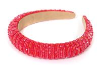 Glitter haarband rood