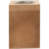 Creativ Company Waxinelichthouder hout, 10cm