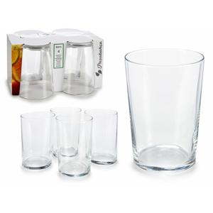 Pasabahce Drinkglazen/waterglazen Bistro - transparant - glas - set 4x stuks - 510 ml