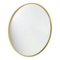 Fragix Boston wandspiegel rond - Goud - Metaal - Ø75cm - Industrieel