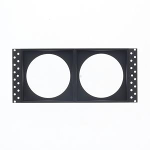 Opvulring trimless LED armatuur vierkant dubbel zwart