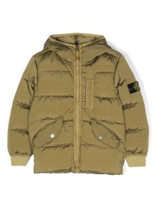 Stone Island Junior veste matelassée à capuche - Vert