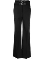 MOSCHINO JEANS pantalon évasé à double boucle - Noir