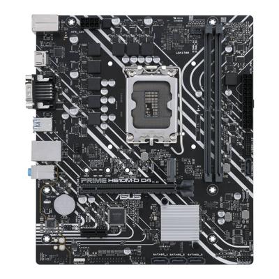 Asustek Computer PRIME H610M-D D4 Moederbord Socket Intel LGA 1700 Vormfactor Micro-ATX Moederbord chipset Intel® H610