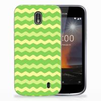 Nokia 1 | TPU bumper | Waves Green