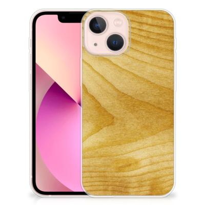 iPhone 13 mini | Bumper Hoesje | Licht Hout