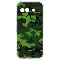 Google Pixel 9a Hoesje - Army Dark TPU Antishock Google Pixel 9a Hoesje - Army Dark TPU Antishock