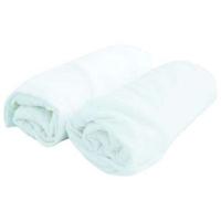 DOUX NID Set van 2 hoeslakens Wit 60x120 cm