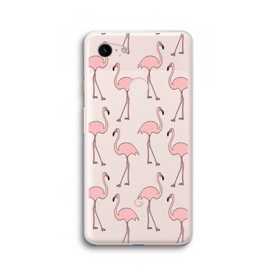 Anything Flamingoes: Google Pixel 3 XL Transparant Hoesje
